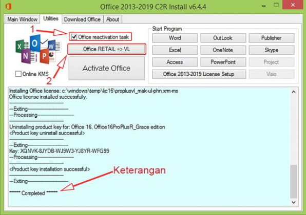cara aktivasi office 2016