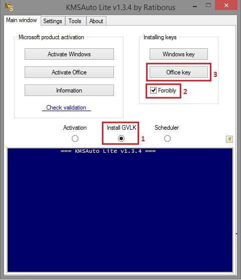 Install key office 2013 atau 2016 menggunakan KMS Auto Lite