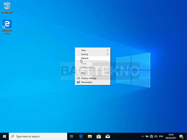 Windows 10 sudah selesai terinstall dan sudah bisa digunakan