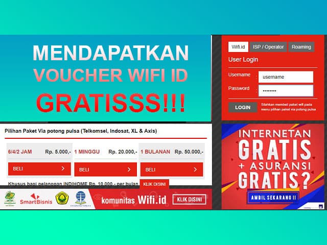 6 Cara Mendapatkan Voucher Wifi Id Gratis Untuk Internetan