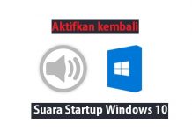 Cara mengaktifkan suara startup di Windows 10