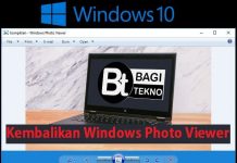 Cara mengembalikan windows photo viewer pada Windows 10