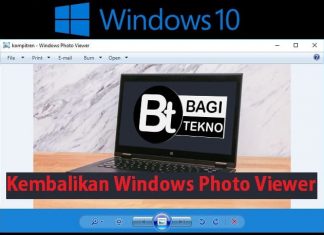 Cara mengembalikan windows photo viewer pada Windows 10