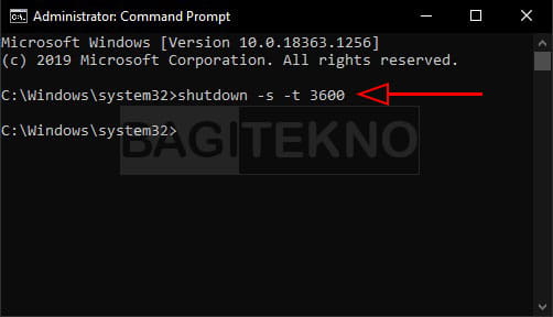 cara membuat timer shutdown di cmd