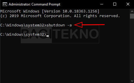 cara membuat timer shutdown di program Run