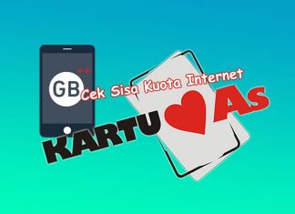 cara cek kuota paket internet kartu as Telkomsel terbaru