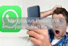 menghapus pesan WhatsApp yang telah terkirim