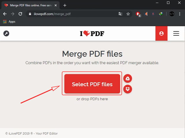 Select all pdf to combine online