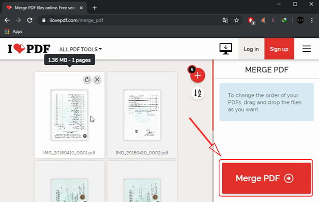 Manggabungkan file pdf terpisah menjadi satu secara online