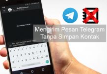 mengirim pesan telegram tanpa menyimpan kontak