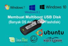Cara membuat multiboot usb installer pada Flashdisk atau Hardisk