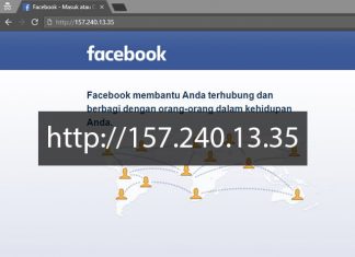 membuka situs web menggunakan ip address