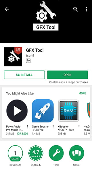 Install GFX Tool pada Android