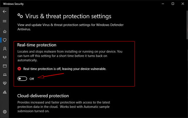 Mematikan real time protection pada Windows 10 terbaru