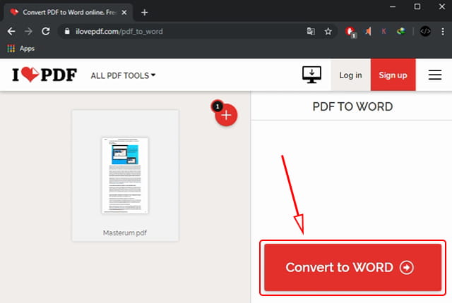 Konversi file pdf menjadi Word