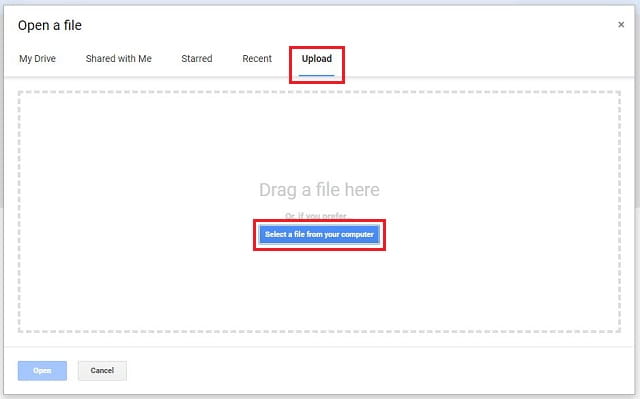 Upload file pdf