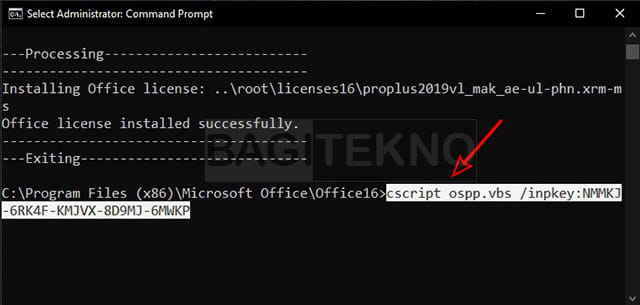 install product key Office 2019