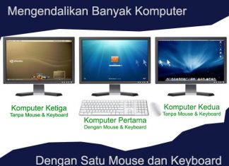 Mengendalikan banyak komputer dengan satu mouse dan keyboard