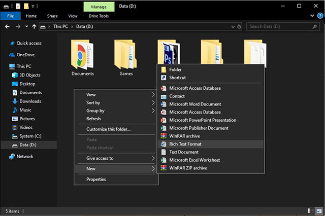 Fitur Dark Mode File Explorer pada Windows 10 October 2018 Update