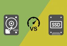 Perbandingan kecepatan antara HDD dan SSD