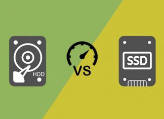 Perbandingan kecepatan antara HDD dan SSD
