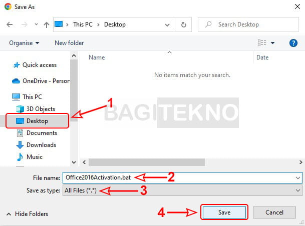 membuat file batch aktivator office 2016