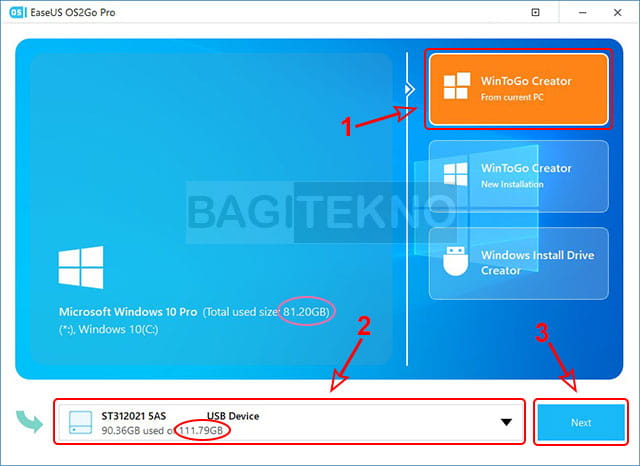 cara menginstall Windows 10 di Hardisk eksternal