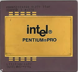 Prosesor Intel Pentium Pro tahun 1995
