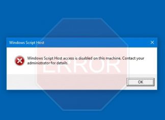 Cara mengatasi pesan error error script host access is disabled on this machine. contact your administrator for details