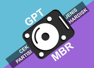 Cara cek jenis partisi Hardisk, apakah GPT atau MBR