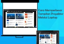 Bagaimana cara memperbesar tampilan proyektor