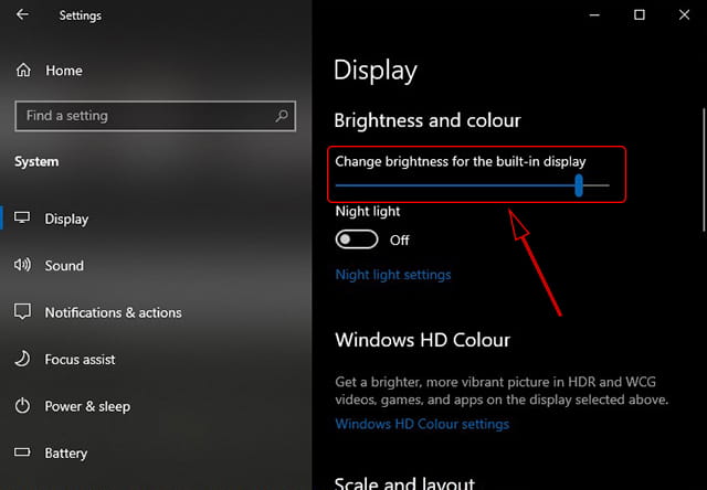 Cara mengubah kecerahan layar Windows 10