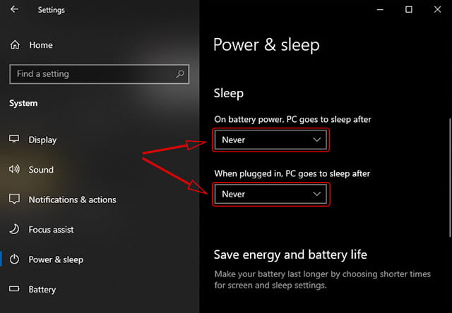 Cara agar Windows 10 tidak sleep otomatis