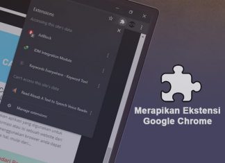 Cara memasukkan ekstensi Chrome ke satu tombol toolbar agar lebih rapih