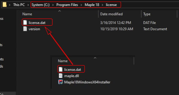 Aktivasi Maple 18 dengan cara copy license.dat