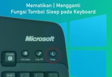 Cara mematikan fungsi tombol sleep yang terdapat pada Keyboard