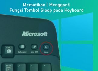 Cara mematikan fungsi tombol sleep yang terdapat pada Keyboard