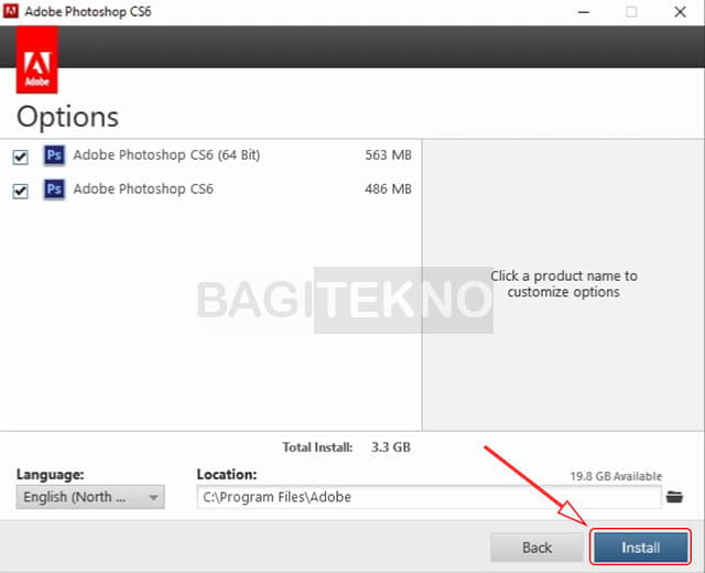 Cara menginstall Photoshop CS6