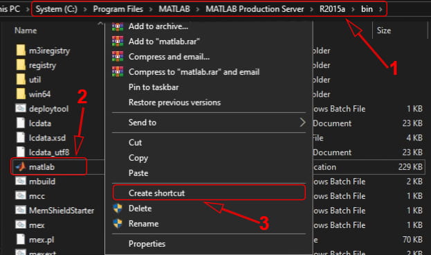 Cara membuat shortcut Matlab R2015a