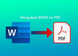 Cara mengubah file Word ke PDF