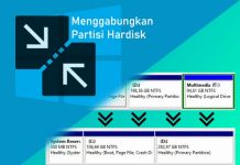 Cara menggabungkan partisi hardisk di Windows