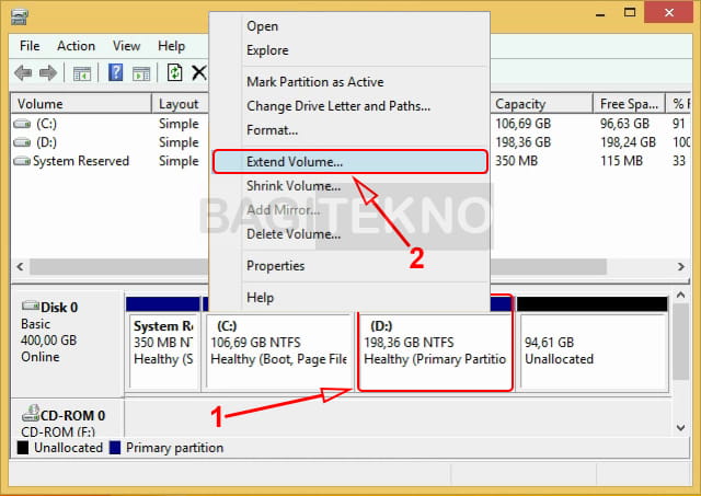 2 Cara Menggabungkan Partisi Hardisk Internal dan Eksternal di Windows