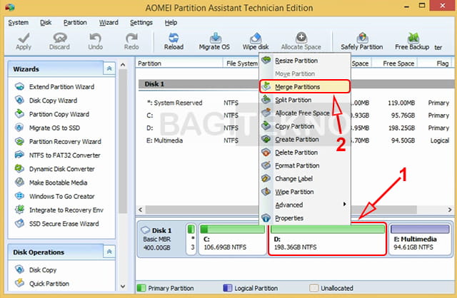 2 Cara Menggabungkan Partisi Hardisk Internal dan Eksternal di Windows