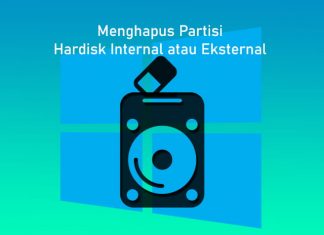 Cara menghapus partisi hardisk di Komputer Windows