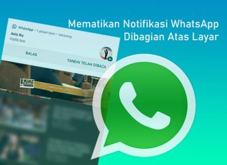 Cara menghilangkan notifikasi yang menampilkan pesan WA di layar atas HP Android