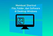 Cara membuat shortcut di Desktop Windows 10,8,7