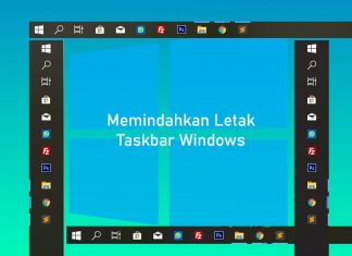 Cara memindahkan letak taskbar di Windows 10, 8, 7