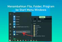 Cara menambahkan file, folder dan program apapun ke Start Menu Windows