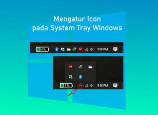 Cara mengatur icon yang tampil di sebelah kanan taskbar Windows