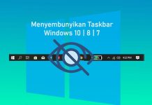 Cara menyembunyikan taskbar Windows 10, 8, 7